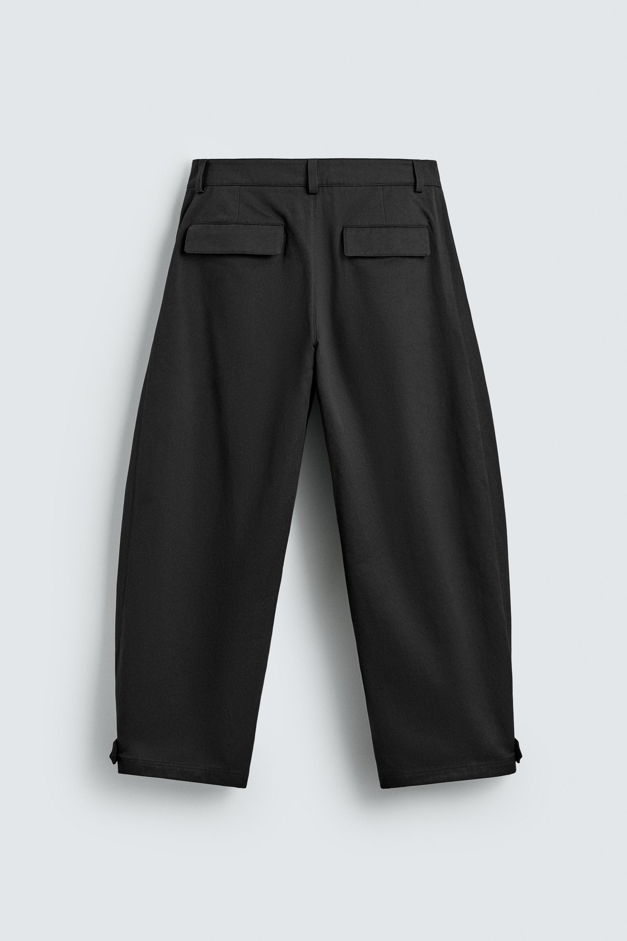 RELAXED FIT PANTS WITH ADJUSTABLE HEM